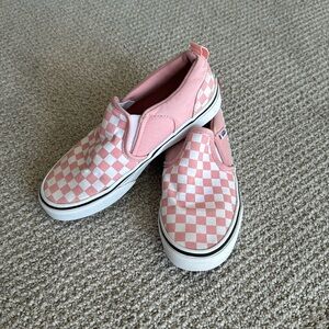 US Missy size 3 Pink Vans slip on shoes